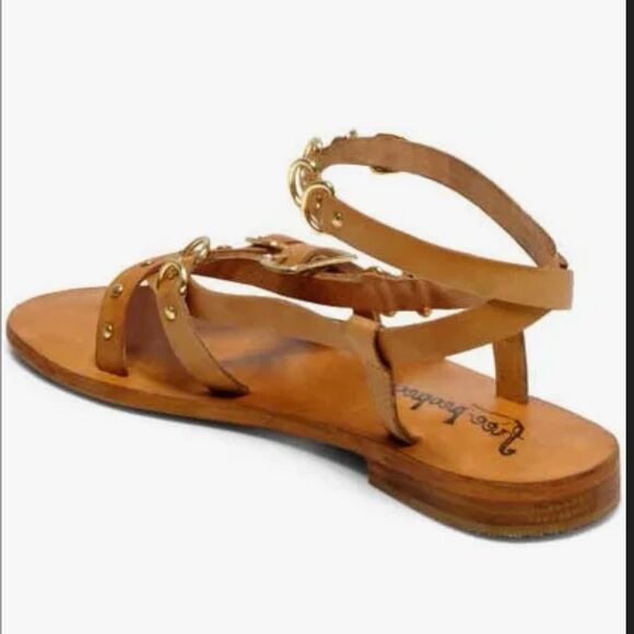 FREE PEOPLE Women’s Midas Touch Sandals Tan NIB Size 10 - Picture 2 of 6
